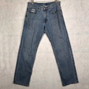 Cinch Jeans Mens 30x32 Blue Good Western Straight Leg Denim Workwear